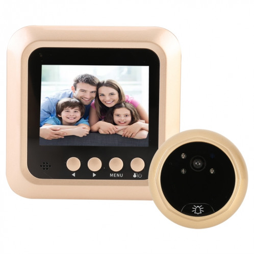 Sonnette visuelle vidéo WiFi intelligente, prise en charge de la vision nocturne et du message vidéo, détection de mouvement et multi-langues et carte TF de 32 Go SH5693335-011