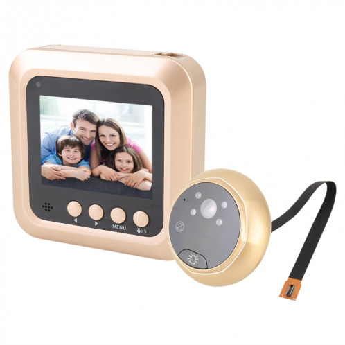 Sonnette visuelle vidéo WiFi intelligente, prise en charge de la vision nocturne et du message vidéo, détection de mouvement et multi-langues et carte TF de 32 Go SH5693335-011