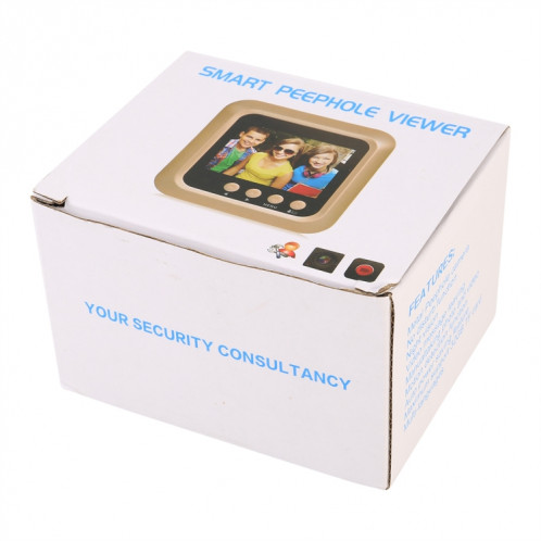 Sonnette visuelle vidéo WiFi intelligente, prise en charge de la vision nocturne et du message vidéo, détection de mouvement et multi-langues et carte TF de 32 Go SH5693335-011