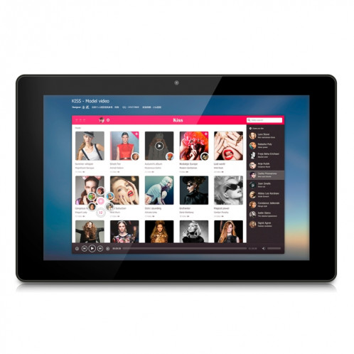 HSD1020T écran tactile tout en un PC avec support, 1 Go + 8 Go, 10,1 pouces IPS Android 6.0 RK3368 Octa Core jusqu'à 1,5 GHz, prise en charge OTG et Bluetooth et WiFi, EU / US / UK Plug (noir) SH136B414-08
