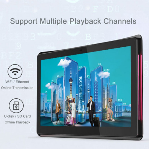 Tablette PC commerciale Hongsamde HSD1012T, 10,1 pouces, 2 Go + 8 Go, Android 5.1 RK3288 Octa Core Cortex A17 jusqu'à 1,8 GHz, prise en charge Bluetooth, Wi-Fi et OTG avec témoin lumineux (Blanc) SH211W1987-014