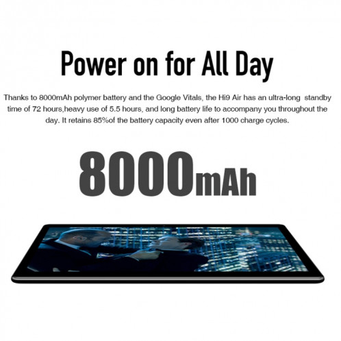 CHUWI Hi9 Tablet PC, 10,1 pouces, 4 Go + 64 Go, Android 7.1, MTK6797 (Helio X20) Deca Core jusqu'à 2,1 GHz, Soutien OTG, FM, Bluetooth, WiFi bi-bande, Réseau: 4G (Noir) SC241B607-015