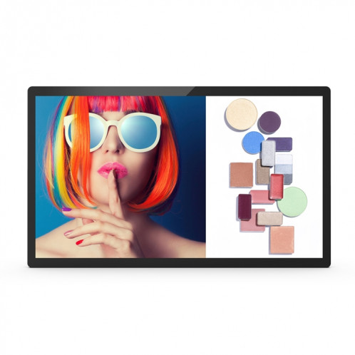 Écran tactile HSD2132 tout en un PC, 21,5 pouces, 2 Go + 16 Go, Android 8.1, RK3288 Quad Core Cortex A17 1,8 GHz, prise en charge Bluetooth / WiFi / carte SD / OTG (noir) SH310B80-07