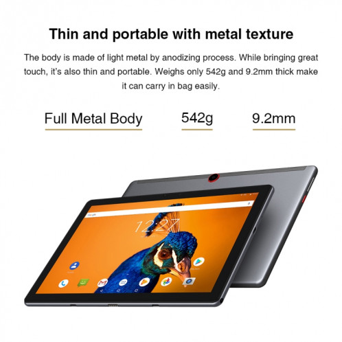 Tablette PC CHUWI Surpad 4G LTE, 10,1 pouces, 4 Go + 128 Go, avec clavier, Android 10.0, Helio MT6771V Octa Core jusqu'à 2,0 GHz, prise en charge de la double SIM et OTG et Bluetooth et WiFi double bande, (noir SC0436569-014