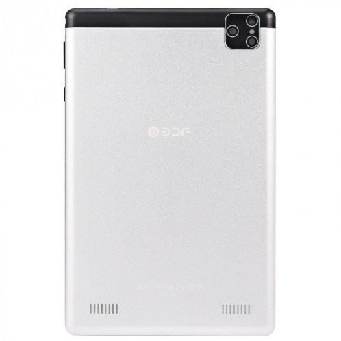 BDF P8 3G Téléphone Tablet PC, 8 pouces, 2GB + 32GB, Android 9.0, MTK8321 OCTA CORE CORTEX-A7, Support Dual Sim & Bluetooth & WiFi & GPS, Fiche UE (argent) SB564S1709-013