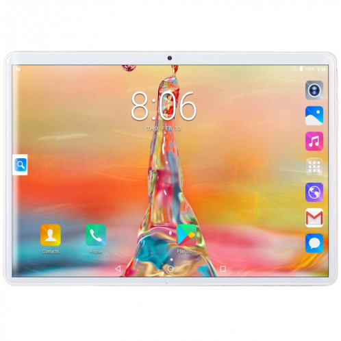 BDF S10 3G Tablet Tablet PC, 10,1 pouces, 2GB + 32GB, Android 9.0, MTK8321 OCTA CORE CORTEX-A7, Support Dual Sim & Bluetooth & Wifi & GPS, Fiche UE (argent) SB572S719-013