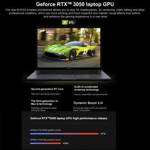 Xiaomi ordinateur portable pro x 14, 14 pouces, 16 Go + 512 Go, Version chinoise de Windows 10, noyau Intel Core I7-11370H quad noyau jusqu'à 4,8 GHz, support Wi-Fi 6 / Bluetooth / déverrouillage d'empreinte digitale SX683H960-07