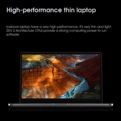 Ordinateur portable W041-ID4-156 AMD, 15,6 pouces FHD, 4 Go + 128 Go, Déverrouillage d'empreintes digitales, Windows 11 English Os Amd Ryzen 3 4300U Quad Core, Prise en charge de Bluetooth et dual WiFi, US Plug SH06851561-07