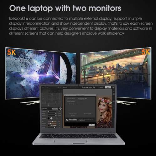 Ordinateur portable W041-ID4-156 AMD, 15,6 pouces FHD, 4 Go + 128 Go, Déverrouillage d'empreintes digitales, Windows 11 English Os Amd Ryzen 3 4300U Quad Core, Prise en charge de Bluetooth et dual WiFi, US Plug SH06851561-07