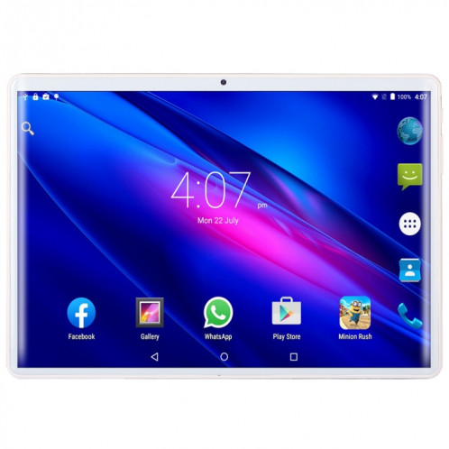 BDF K107 3G Téléphone Tablet PC, 10 pouces, 2GB + 32GB, Android 9.0, MTK8321 OCTA Core, Support Dual Sim & Bluetooth & Wifi & GPS, Fiche UE (Blanc) SB720W1165-07