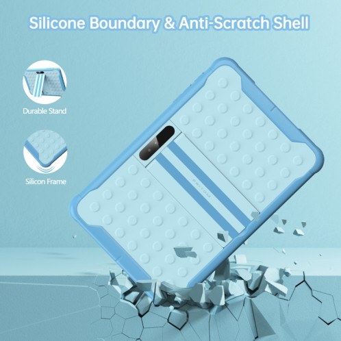 Tablette Pritom K10 pour enfants, 10,1 pouces, 2 Go + 32 Go, Processeur quadricœur Android 10 Unisoc SC7731E, prise en charge des appels téléphoniques WiFi/3G 2,4 G, version globale avec Google Play (bleu) SP782L1461-07