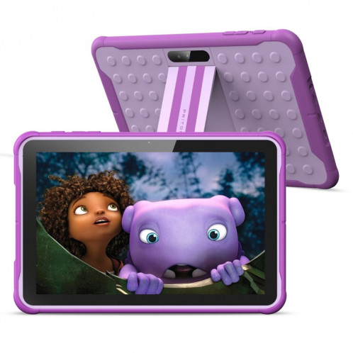Tablette Pritom K10 pour enfants, 10,1 pouces, 2 Go + 32 Go, Processeur quadricœur Android 10 Unisoc SC7731E, prise en charge des appels téléphoniques WiFi/3G 2,4 G, version globale avec Google Play (violet) SP782P788-07