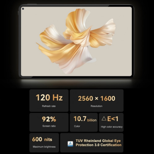 HUAWEI MatePad Pro 11 pouces 2022 Wi-Fi GOT-W09 8 Go + 128 Go, HarmonyOS 3 Qualcomm Snapdragon 888 Octa Core, prend en charge le double WiFi/BT/GPS, ne prend pas en charge Google Play (blanc) SH793W1778-012