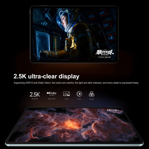 Xiaomi Pad 5 Pro, 12,4 pouces, 6 Go + 128 Go, Caméras arrière doubles, MIUI 13 Qualcomm Snapdragon 870 Octa Core jusqu'à 3,2 GHz, batterie 10000 mAh (vert) SX811G31-013