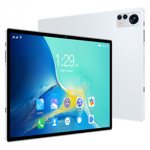 Tablette PC X12 4G LTE, 10,1 pouces, 4 Go + 32 Go, Android 8.1 MTK6750 Octa Core, prise en charge double SIM, WiFi, Bluetooth, GPS (blanc) SH824W869-014