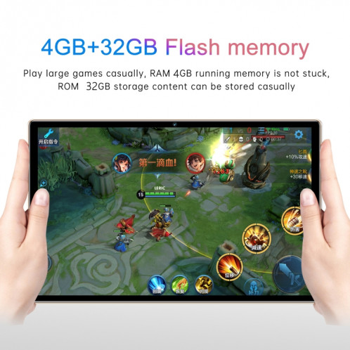 Tablette PC X12 4G LTE, 10,1 pouces, 4 Go + 32 Go, Android 8.1 MTK6750 Octa Core, prise en charge double SIM, WiFi, Bluetooth, GPS (blanc) SH824W869-014