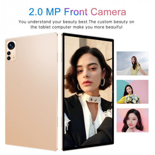 Tablette PC X12 4G LTE, 10,1 pouces, 4 Go + 32 Go, Android 8.1 MTK6750 Octa Core, prise en charge double SIM, WiFi, Bluetooth, GPS (blanc) SH824W869-014