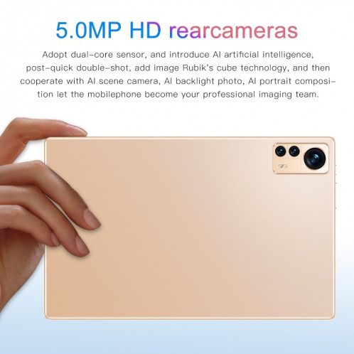Tablette PC X12 4G LTE, 10,1 pouces, 4 Go + 32 Go, Android 8.1 MTK6750 Octa Core, prise en charge double SIM, WiFi, Bluetooth, GPS (blanc) SH824W869-014