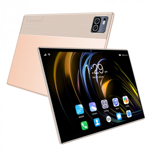 Tablette d'appel téléphonique X101 3G, 10,1 pouces, 2 Go + 16 Go, Android 5.1 MT6592 Octa Core, prise en charge double SIM, WiFi, Bluetooth, GPS (or) SH827J244-015