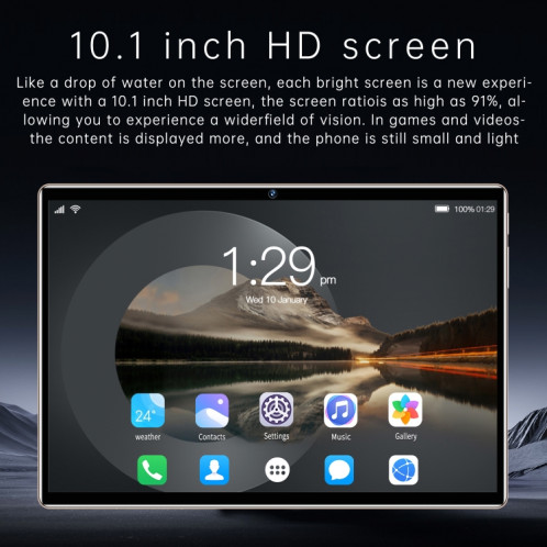 Tablette d'appel téléphonique X101 3G, 10,1 pouces, 2 Go + 16 Go, Android 5.1 MT6592 Octa Core, prise en charge double SIM, WiFi, Bluetooth, GPS (bleu) SH827L1293-015