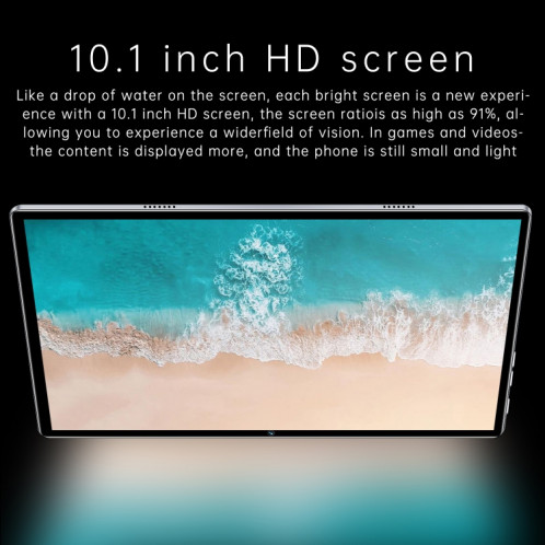 Tablette PC G18 4G LTE, 10,1 pouces, 4 Go + 32 Go, Android 8.1 MTK6750 Octa Core, prise en charge double SIM, WiFi, Bluetooth, GPS (gris) SH829H334-014