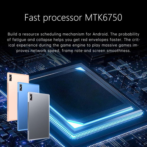 Tablette PC G18 4G LTE, 10,1 pouces, 4 Go + 32 Go, Android 8.1 MTK6750 Octa Core, prise en charge double SIM, WiFi, Bluetooth, GPS (bleu) SH829L1007-014