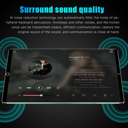 Tablette d'appel téléphonique S29 3G, 10,1 pouces, 1 Go + 16 Go, Android 5.1 MT6592 Octa Core, prise en charge double SIM, WiFi, BT, GPS (noir) SH882B554-013