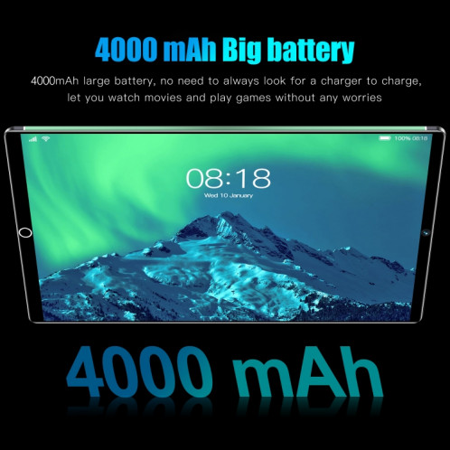Tablette d'appel téléphonique S29 3G, 10,1 pouces, 1 Go + 16 Go, Android 5.1 MT6592 Octa Core, prise en charge double SIM, WiFi, BT, GPS (vert) SH882G196-013