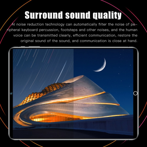 Tablette d'appel téléphonique X6 Pro 3G, 10,1 pouces, 1 Go + 16 Go, Android 5.1 MT6592 Octa Core, prise en charge double SIM, WiFi, BT, GPS (noir) SH885B1429-013