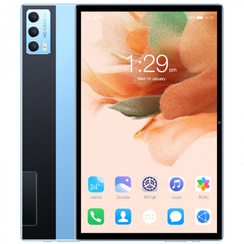Tablette d'appel téléphonique X11 3G, 10,1 pouces, 1 Go + 16 Go, Android 5.1 MT6592 Octa Core, prise en charge double SIM, WiFi, BT, GPS (bleu) SH886L395-013