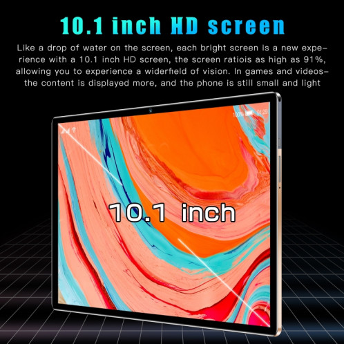 Tablette d'appel téléphonique X11 3G, 10,1 pouces, 1 Go + 16 Go, Android 5.1 MT6592 Octa Core, prise en charge double SIM, WiFi, BT, GPS (bleu) SH886L395-013