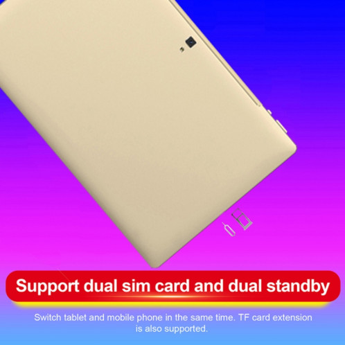 Tablette PC M101 4G LTE, 14,1 pouces, 4 Go + 128 Go, Android 8.1 MTK6797 Deca Core 2,1 GHz, double SIM, prise en charge GPS, OTG, WiFi, BT (bleu) SH891L452-016