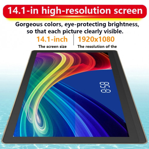 Tablette PC M101 4G LTE, 14,1 pouces, 4 Go + 128 Go, Android 8.1 MTK6797 Deca Core 2,1 GHz, double SIM, prise en charge GPS, OTG, WiFi, BT (bleu) SH891L452-016