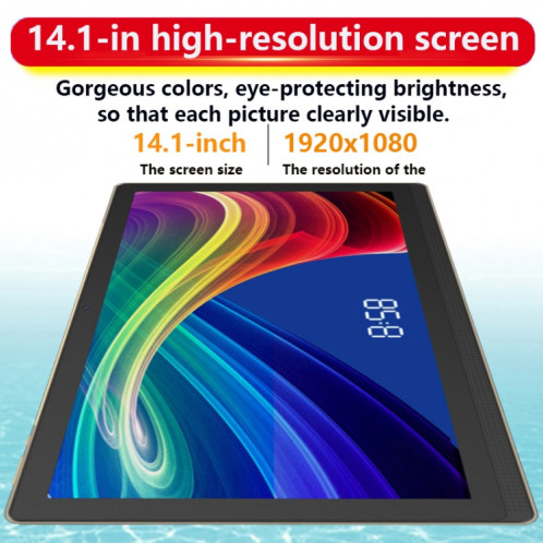 Tablette PC M101 4G LTE, 14,1 pouces, 4 Go + 128 Go, Android 8.1 MTK6797 Deca Core 2.1GHz, Double SIM, Prise en charge GPS, OTG, WiFi, BT (Argent) SH891S440-016