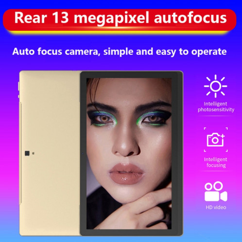 Tablette PC M101 4G LTE, 14,1 pouces, 4 Go + 128 Go, Android 8.1 MTK6797 Deca Core 2,1 GHz, double SIM, prise en charge GPS, OTG, WiFi, BT (bleu) SH891L452-016