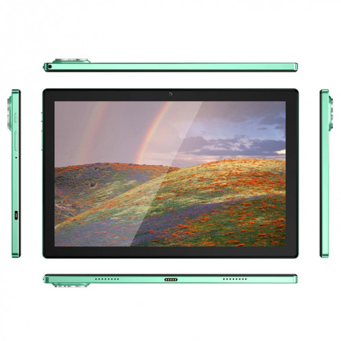 Tablette d'appel téléphonique P60 4G, 10,1 pouces, 4 Go + 64 Go, Android 8.0 MTK6797 Deca Core 2,1 GHz, double SIM, prise en charge GPS, OTG, WiFi, BT (vert) SH892G1611-015