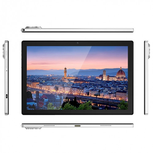 Tablette d'appel téléphonique P60 4G, 10,1 pouces, 4 Go + 64 Go, Android 8.0 MTK6797 Deca Core 2,1 GHz, double SIM, prise en charge GPS, OTG, WiFi, BT (blanc) SH892W116-015