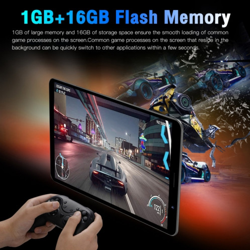 Tablette d'appel téléphonique Tab14 / P14, 1 Go + 16 Go, écran de 8,0 pouces, Identification faciale, Android 5.0 MTK6582 Quad Core, Réseau : 3G, GPS, OTG (Bleu) SH968L176-016