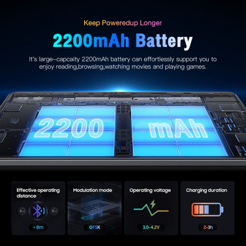 Tablette d'appel téléphonique Tab14 / P14, 1 Go + 16 Go, écran de 8,0 pouces, Identification faciale, Android 5.0 MTK6582 Quad Core, Réseau : 3G, GPS, OTG (Bleu) SH968L176-016