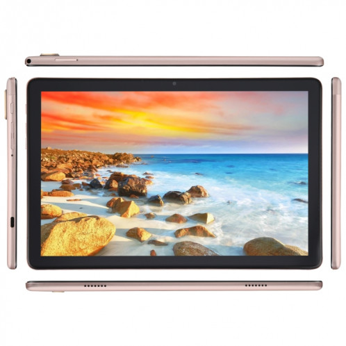 Tablette PC G15 4G LTE, 10,1 pouces, 3 Go + 64 Go, Android 10.0 Unisoc SC9863A Octa-core, prise en charge double SIM/WiFi/Bluetooth/GPS, prise UE (or) SH971J1806-010