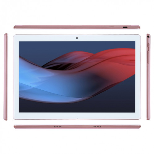 Tablette PC K11 4G LTE, 10,1 pouces, 3 Go + 64 Go, Android 10.0 Unisoc SC9863A Octa-core, prise en charge double SIM/WiFi/Bluetooth/GPS, prise UE (or rose) SH74RG1483-09