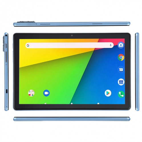 Tablette PC X30 4G LTE, 10,1 pouces, 4 Go + 128 Go, Android 11.0 MT6762 Octa-core, prise en charge double SIM/WiFi/Bluetooth/GPS, (bleu) SH975L1916-010
