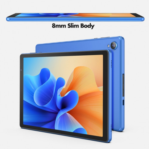 D10A Tablette PC 10,1 pouces, 2 Go + 32 Go, Processeur quadricœur Android 12 Allwinner A133, prise en charge WiFi 6/Bluetooth, version globale avec Google Play, prise US (bleu) SH981L1638-011