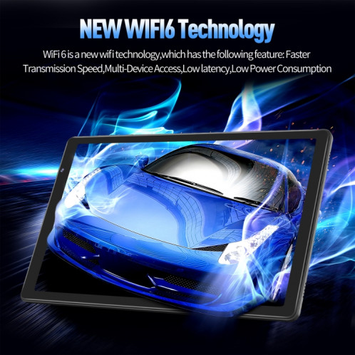 D10A Tablette PC 10,1 pouces, 2 Go + 32 Go, Processeur quadricœur Android 12 Allwinner A133, prise en charge WiFi 6/Bluetooth, version globale avec Google Play, prise US (bleu) SH981L1638-011