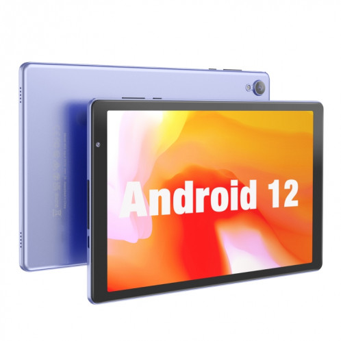 D10A Tablette PC 10,1 pouces, 2 Go + 32 Go, Processeur quadricœur Android 12 Allwinner A133, prise en charge WiFi 6/Bluetooth, version globale avec Google Play, prise US (violet) SH981P984-011