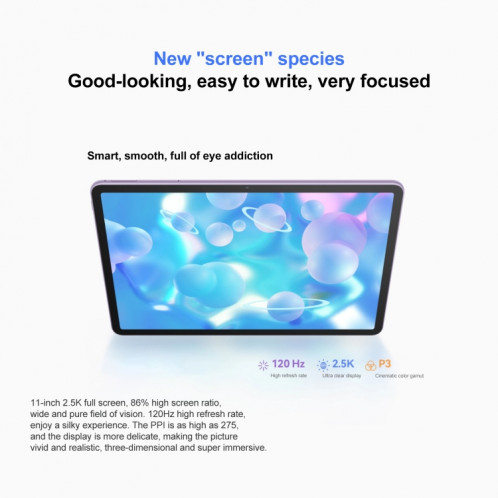 HUAWEI MatePad 11 pouces 2023 WIFI DBR-W00 8 Go + 128 Go, HarmonyOS 3.1 Qualcomm Snapdragon 865 Octa Core jusqu'à 2,84 GHz, ne prend pas en charge Google Play (violet) SH998P1028-08