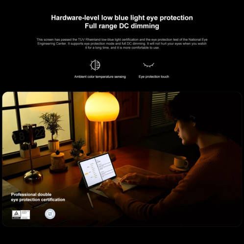 Xiaomi Pad 6 Pro, 11,0 pouces, 12 Go + 512 Go, MIUI 14 Qualcomm Snapdragon 8+ 4 nm Octa Core jusqu'à 3,2 GHz, caméra frontale HD 20 MP, batterie 8600 mAh (or) SX017J678-019