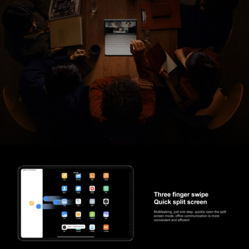 Xiaomi Pad 6 Pro, 11,0 pouces, 12 Go + 512 Go, MIUI 14 Qualcomm Snapdragon 8+ 4 nm Octa Core jusqu'à 3,2 GHz, caméra frontale HD 20 MP, batterie 8600 mAh (or) SX017J678-019