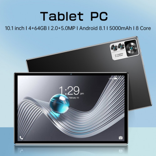 Tablette PC 12S Pro 4G LTE, 10,1 pouces, 4 Go + 64 Go, Android 8.1 MTK6755 Octa-core 2.0GHz, Support Dual SIM / WiFi / Bluetooth / GPS (Vert) SH022G1530-016