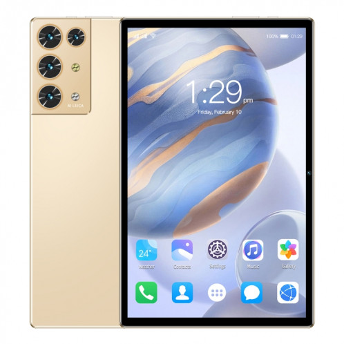 Tablette PC S30 Pro 4G LTE, 10,1 pouces, 4 Go + 64 Go, Android 8.1 MTK6755 Octa-core 2.0GHz, Support Double SIM / WiFi / Bluetooth / GPS (Or) SH025J1878-016